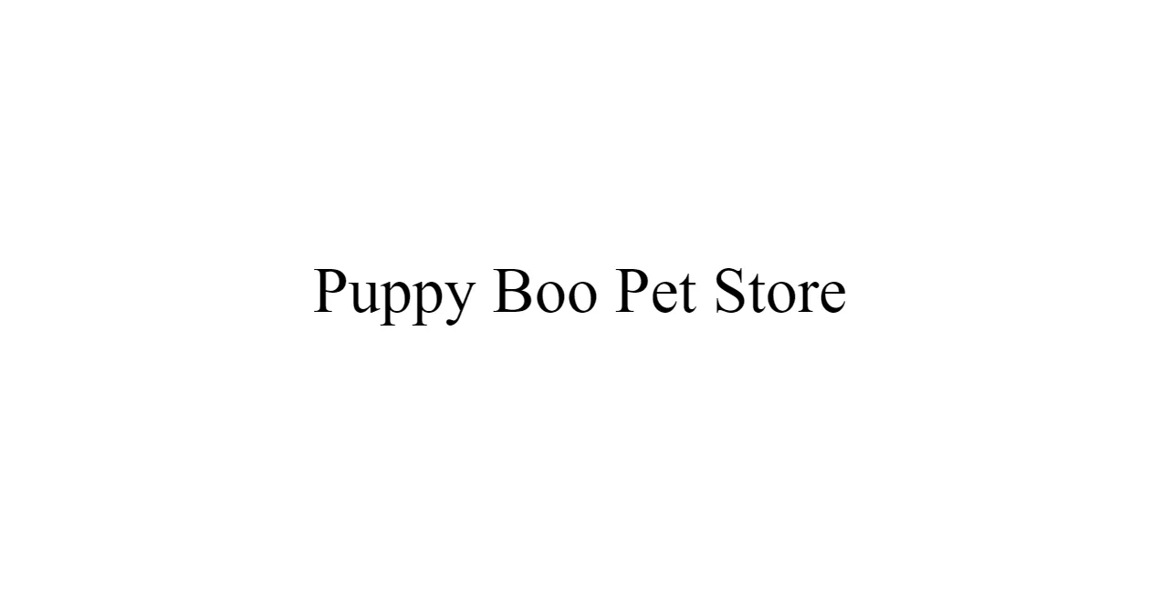 Puppy Boo Pet Store